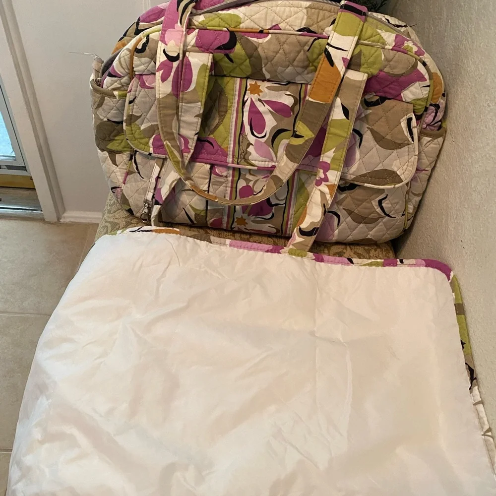 Vera Bradley Portobello Diaper Bag with Changing Pad